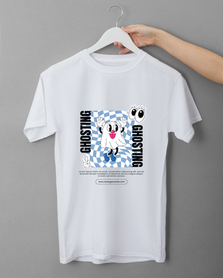 Ghosting Cartoon Retro T-Shirt Design